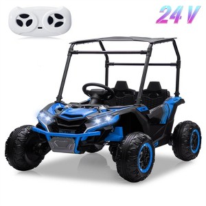Garvee 24V 2-Seater Ride On UTV for Kids with Remote Control, LED Lights, Bluetooth, Sun Shade, Off-Road Wheels, Ride On Car for Boys Girls - 1 of 4
