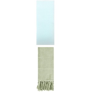 REGALWOVEN 2 Packs Cotton Soft Absorbent Tassels and Waffle Hand Towel - 1 of 4
