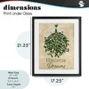 Stupell Industries Mistletoe Dreams Rustic Framed Print Under Glass Art - 4 of 4