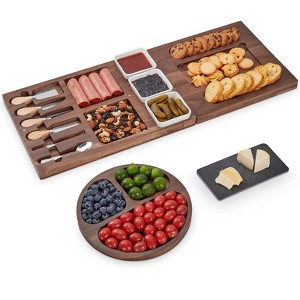 Charcuterie Boards Gift Set,Acacia Cheese Board Set,Cheese Cutting Board and Knife for Entertaining and Serving,Warming Gifts New Home,Wedding Gifts - 1 of 4