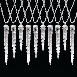 Gemmy Shooting Star LED Icicle Light String - 9 ft x 11 in - White - 1 of 1