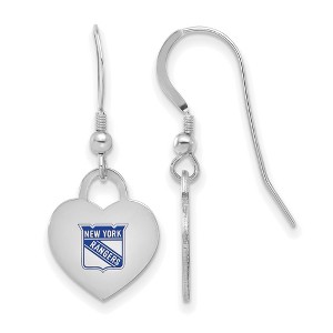 Black Bow Jewelry Sterling Silver  NHL Dangle Earrings - 1 of 4
