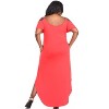 Women's Plus Size Cold Shoulder Lexi Maxi Dress with Pockets - White Mark - 3 of 3