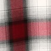red cream plaid
