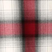 red cream plaid