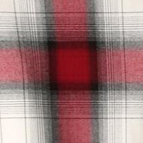 red cream plaid