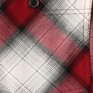 red cream plaid