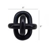SEVOBAL Party Decorations and Accessories Decorative Marble Chain Sculpture Abstract Design for Living Room, Black, 16"*12"*12" - 4 of 4