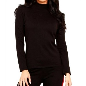 Women's Mock Neck Top - Angel Apparel - 1 of 2