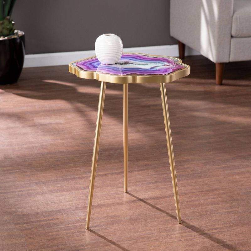 Ingdra Accent Table Purple - Aiden Lane, 5 of 9
