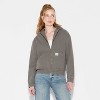 Women's Canvas Hooded Utility Jacket - Wild Fable™ - 2 of 3