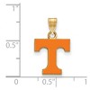 Black Bow Jewelry 14k Yellow Gold Plated Sterling Silver Tennessee Volunteers NCAA Small Pendant - 2 of 3