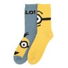 Minions Stuart and Bello Kevin Womens Chenille Crew Socks - 3 of 4
