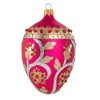 Miss Christmas 5.0 Inch Secret Garden Pink Fabrege Egg Christmas Tree Ornament , Christmas Decor Christmas, Paint, Glitter, Faux Stones (1PC) - 3 of 4