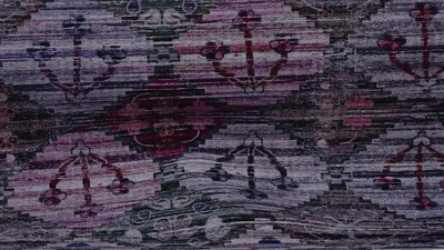 Mangata Maya Colorful Square Chenille Area Rug