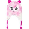 Girls Kitty Pink Cloud Winter Hat and 2 Pair Gloves or Mittens Set (Toddler/Little Girls) - image 2 of 4