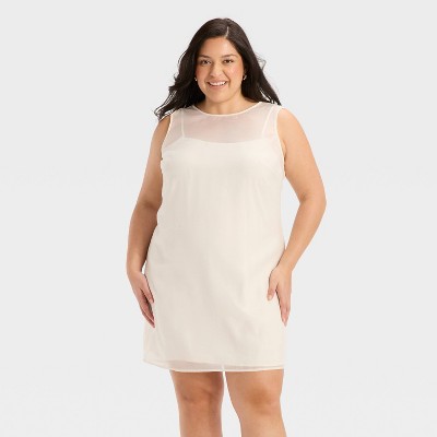 Women's Sheer Organza Mini Shift Dress - A New Day™