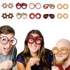 Big Dot of Happiness Rosh Hashanah Glasses - Paper Card Stock New Year Party Photo Booth Props Kit - 10 Ct - 2 of 4