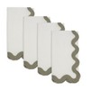 Saro Lifestyle 100% Linen Soft Hue Scallop Napkin (Set of 4) - 2 of 4