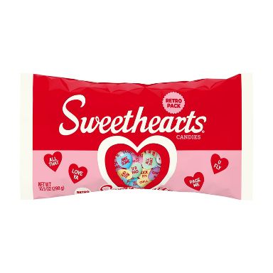 Sweethearts Valentine's Retro Heart Candies Bag - 10.5oz