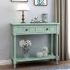 NicBex Console Table Traditional Entryway Table with 2 Drawers and Bottom Shelf Side Table for Living Room, Entryway, Hallway - 2 of 4