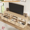 TV Stand for 65/70/75 Inch TV Entertainment Center with Storage Drawer Mid-Century Modern TV Console with Open Shelves 70in Media TV Cabinet - 3 of 4