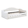 Twin Size Upholstered Daybed with Trundle and USB&Type-C Charging Ports - 4 of 4
