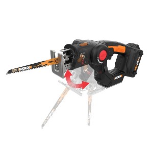 Worx WX550L 20V Power Share Axis Cordless Reciprocating & Jig Saw (Battery & Charger Included) - 1 of 4