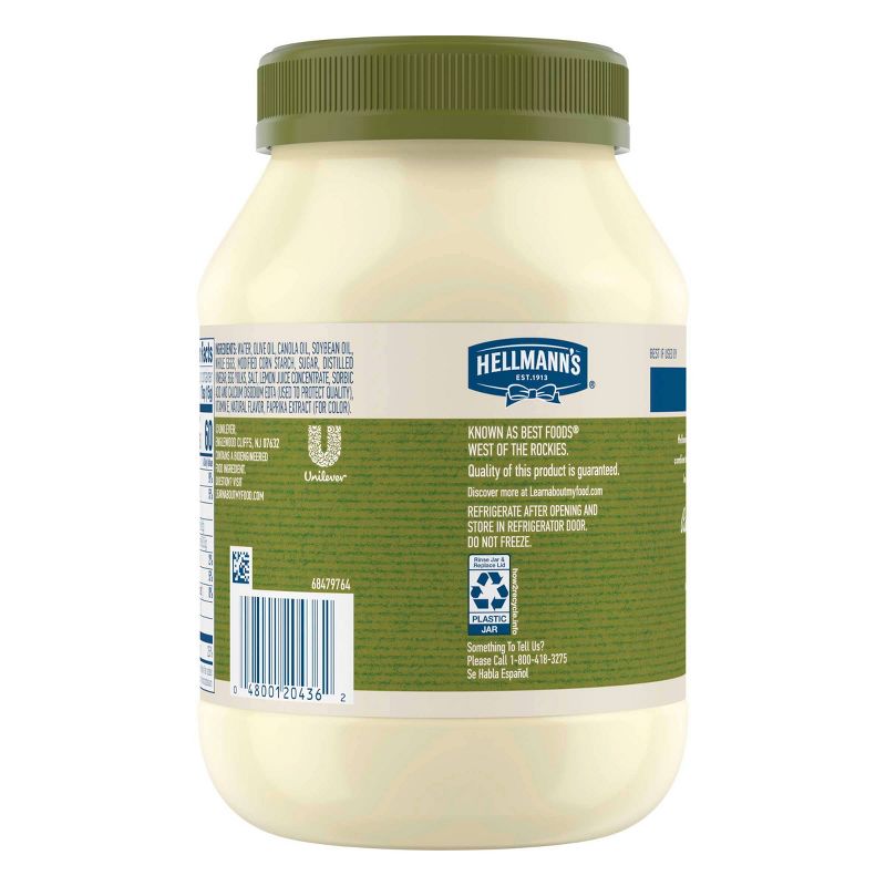 Hellmann's Mayonnaise Dressing with Olive Oil 30oz, 3 of 9