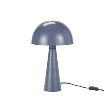 16" Mid-Century Modern Metal Mushroom Accent Table Lamp - Nourison