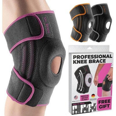 DR. BRACE ELITE Knee Brace with Side Stabilizers & Patella Gel Pads for Maximum Knee Pain Support and fast recovery for men and women