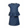 Polka Dot Peplum Denim Top and Skirt Set Mia Belle Girls - 2 of 4