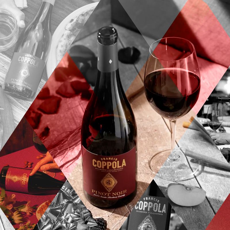 Francis Coppola Diamond Santa Barbara Pinot Noir Red Wine - 750ml Bottle, 3 of 9