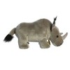 Aurora Medium Rhinoceros Miyoni Realistic Stuffed Animal Gray 10" - image 3 of 4