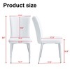 NicBex Dining Chairs Set of 2/4,Modern Dining Room Chairs with PU Leather Curved Backrest and Metal Legs - 3 of 4