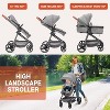2-in-1 Baby Stroller with Bassinet, Lightweight Foldable Travel Pram with Reversible Seat, Compact Umbrella Stroller for Toddlers - 2 of 4