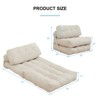 Mjkone Folding Sofa Bed, Convertible Sleeper Chair with Pillow - 4 of 4
