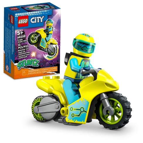 Lego City Stuntz Spinning Stunt Challenge Toy Bike Set 60360 : Target