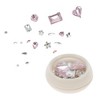 Unique Bargains Women's Fashion Rhinestone Nail Supplies Pink White 1 Set - 4 of 4