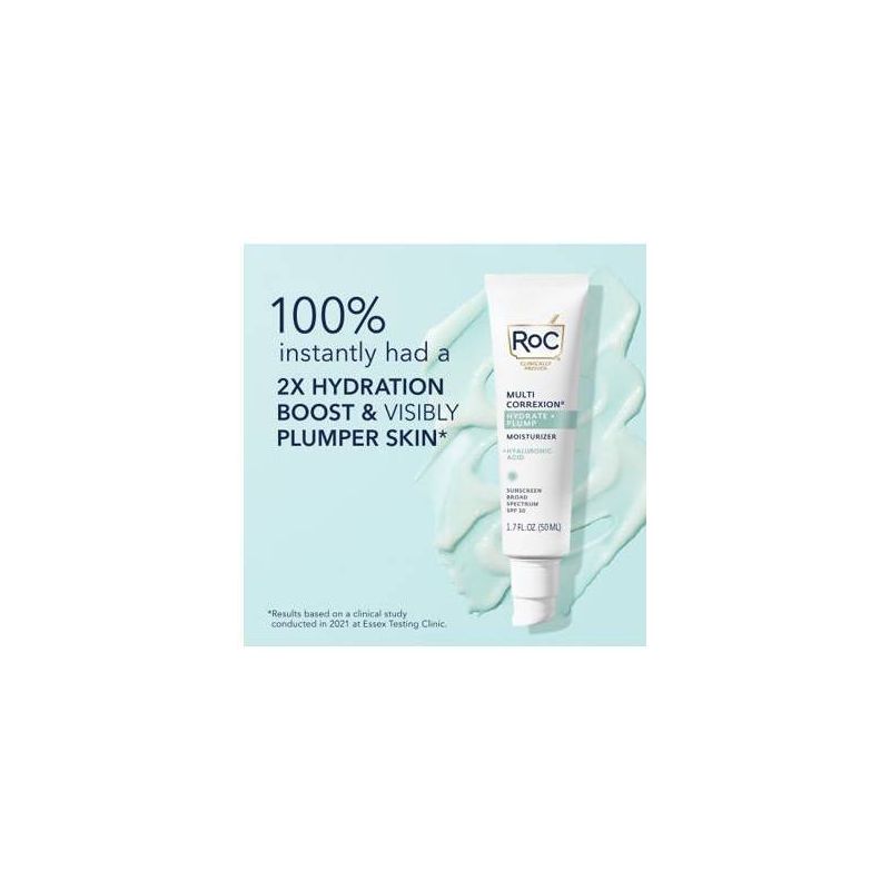 RoC Multi Correxion Hydrate + Plump Daily Moisturizer with Hyaluronic Acid - SPF 30 - 1.7oz, 3 of 17