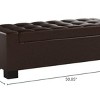 Large 51" Tufted Storage Ottoman Bench with Multi-Functional Hidden Storage Space for Living Room, Entryway or Bedroom-Tanpinhause - 4 of 4