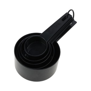 Unique Bargains Measuring Cups 5-Piece Plastic Measuring Cup Set Dishwasher Safe PP 1 Set - 1 of 4