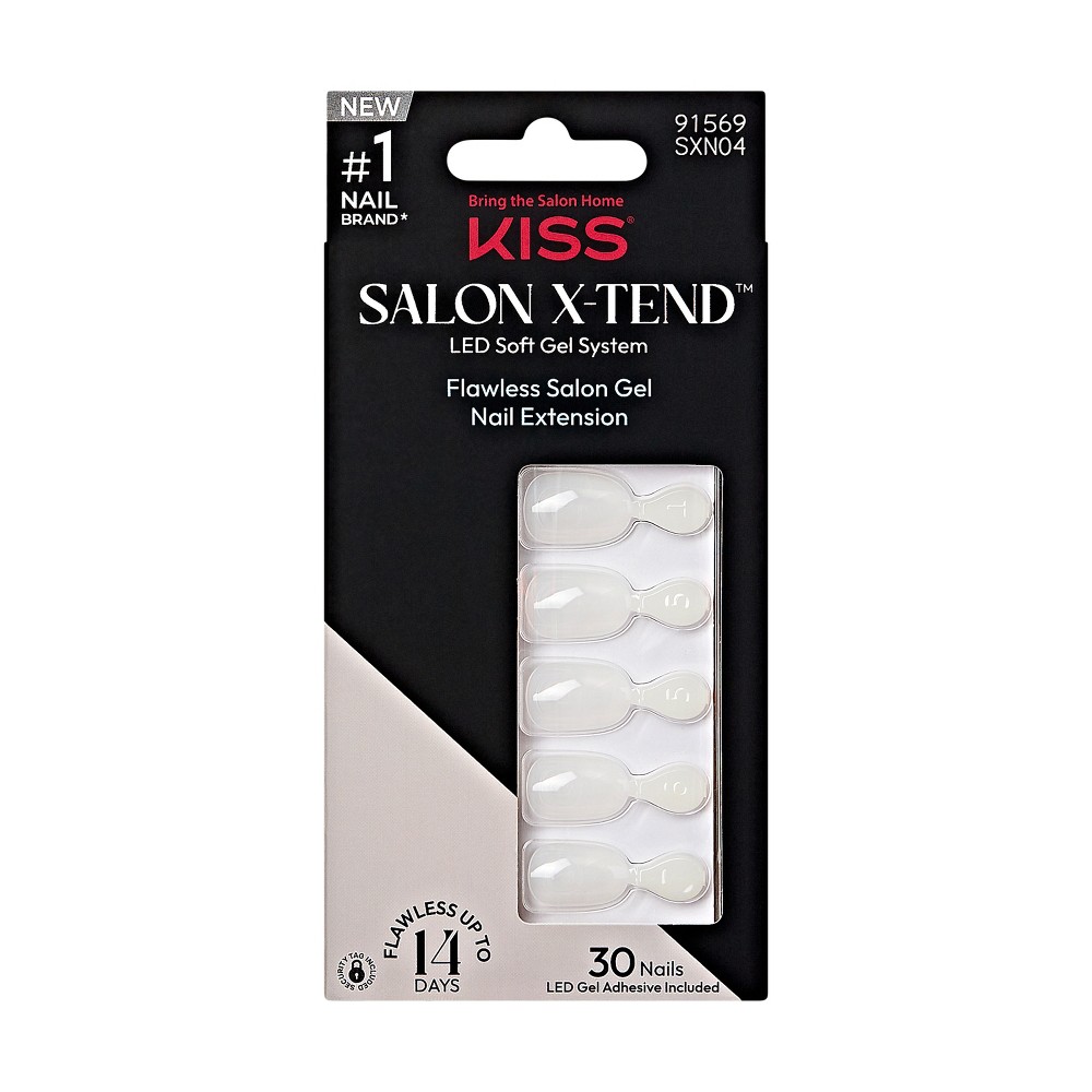 Photos - Manicure Cosmetics KISS Products Salon X-tend Fake Nails - Keep It - 34ct