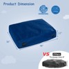 Costway 48" x 36" Crash Pad Sensory Mat with Foam Blocks and Washable Velvet Cover Blue/Black - 3 of 4