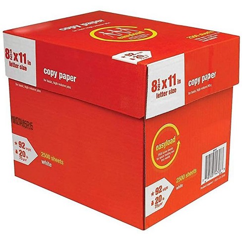 Copy Plus Print Paper, 92 Bright, 20 lb Bond Weight, 8.5 x 11, White, 500  Sheets/Ream, 5 Reams/Carton - Reliable Paper