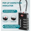 Approved Luggage Locks, 4 Digit Combination Travel Suitcase - 3 of 4