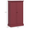 NicBex Freestanding Buffet Cabinet 41" Kitchen Pantry Sideboard Cabinet with 12 Door Shelves, 5-tier Shelving and Adjustable Shelves - 3 of 4