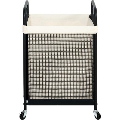 Laundry Hamper 3 Section, 120L Rolling Laundry Sorter Cart with Removable and Washable Liner Bag