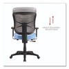 Alera Alera Elusion Series Mesh Mid-Back Swivel/Tilt Chair, Supports Up to 275 lb, 17.9" to 21.8" Seat Height, Light Blue Seat - 4 of 4