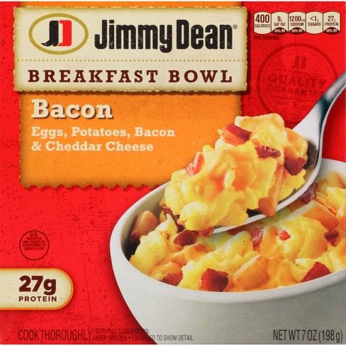 Jimmy Dean Frozen Bacon Breakfast Bowl - 7oz : Target